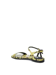 Gelbe Xti Sandalette mit Riemchen