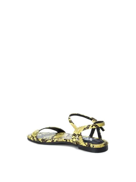 Gelbe Xti Sandalette mit Riemchen