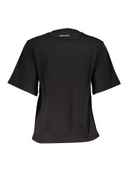 Tops & T-Shirts Chic Black Printed Cotton Tee with Logo Detail 70,00 € 8054323861529 | Planet-Deluxe