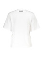 Tops & T-Shirts Chic White Printed Cotton Tee with Designer Flair 70,00 € 8054323861383 | Planet-Deluxe