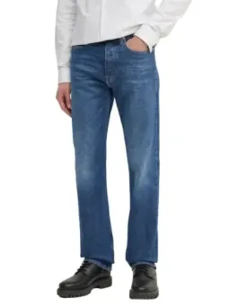 Calvin Klein Herrenjeans Azurblau aus Bio-Baumwolle