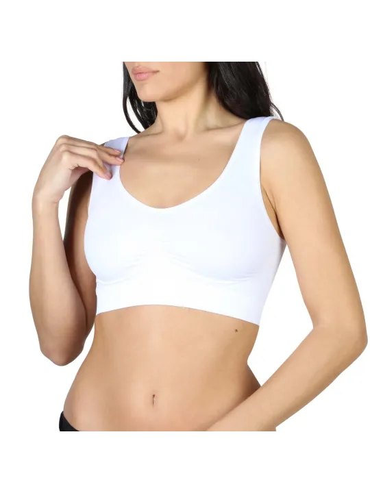 Weißes, stützendes Bauchweg-Top Bodyboo BB1085