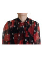 Tops & T-Shirts Sicilian Print Silk Blouse - Luxurious &amp Chic 850,00 € 8054319280518 | Planet-Deluxe