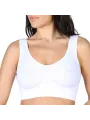 Weißer nahtloser Bodyboo BH mit breiten Trägern
