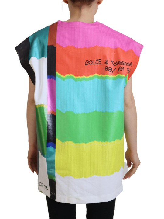 Tops & T-Shirts Multicolor Sleeveless Cotton Top 920,00 € 8057142591585 | Planet-Deluxe