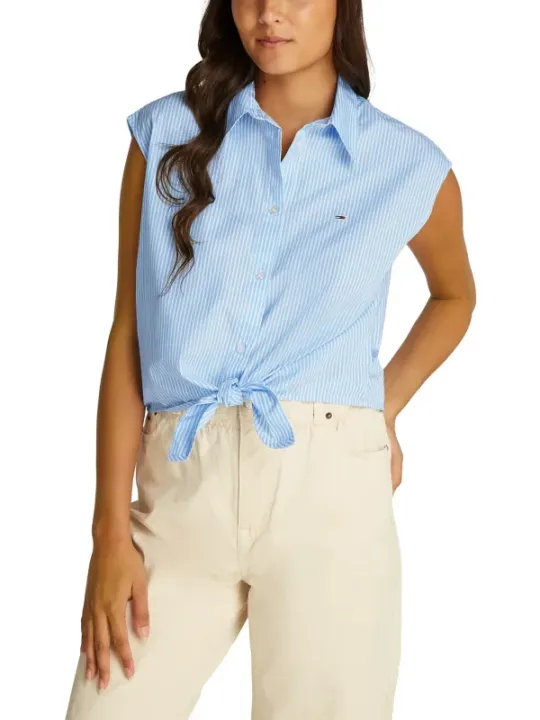 "Tommy Hilfiger Jeans Hemden im Sale | Tommy Hilfiger Jeans - Tommy Hilfiger Jeans Camicia Donna online kaufen"|Planet-Deluxe