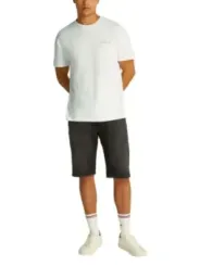 "Tommy Hilfiger Jeans T-Shirts im Sale | Tommy Hilfiger Herren Basic T-Shirt Weiß Baumwolle Frühling/Sommer online kaufen"|Planet-Deluxe