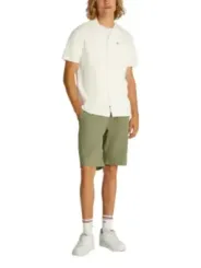 "Tommy Hilfiger Jeans Hemden im Sale | Tommy Hilfiger Herren Sommerhemd Baumwolle-Leinen Weiß online kaufen"|Planet-Deluxe