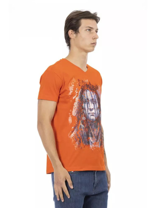 T-Shirts Elegant V-Neck Tee with Vibrant Front Print 60,00 € 8056641274425 | Planet-Deluxe