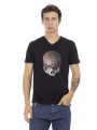 T-Shirts Sleek V-Neck Tee with Front Print 60,00 € 8056641278201 | Planet-Deluxe