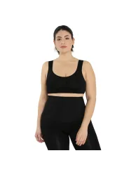 Schwarzes Sport-BH und Leggings-Set