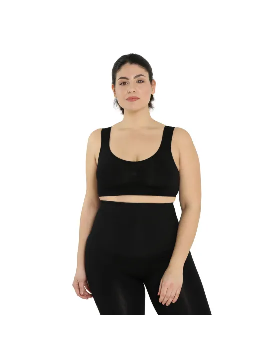Schwarzes Sport-BH und Leggings-Set