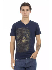 T-Shirts V-Neck Short Sleeve Stylish Blue Tee 60,00 € 8056641268103 | Planet-Deluxe