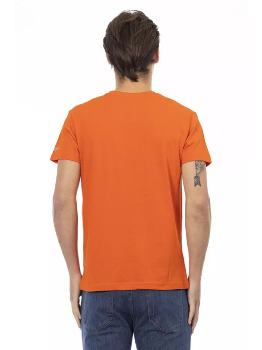 T-Shirts Orange V-Neck Tee with Graphic Charm 60,00 € 8056641275279 | Planet-Deluxe