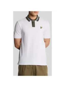 "Lyle & Scott Klassik Sommer Polo - Grau mit Muster"