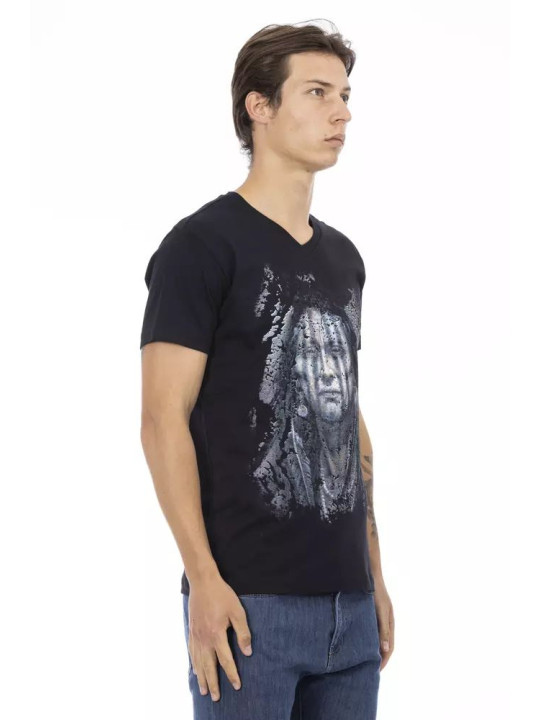 T-Shirts Elegant V-Neck Tee with Front Print 60,00 € 8056641274333 | Planet-Deluxe