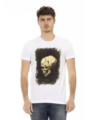 T-Shirts Sleek White Graphic Tee with Artistic Print 60,00 € 8056641262743 | Planet-Deluxe