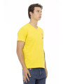 T-Shirts Vibrant Yellow V-Neck Tee with Chest Print 60,00 € 8056641271530 | Planet-Deluxe