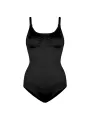 Schwarzes geripptes Bodyboo Shaping Unterwäsche