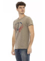 T-Shirts Chic Green Short Sleeve Round Neck Tee 60,00 € 8055358419082 | Planet-Deluxe