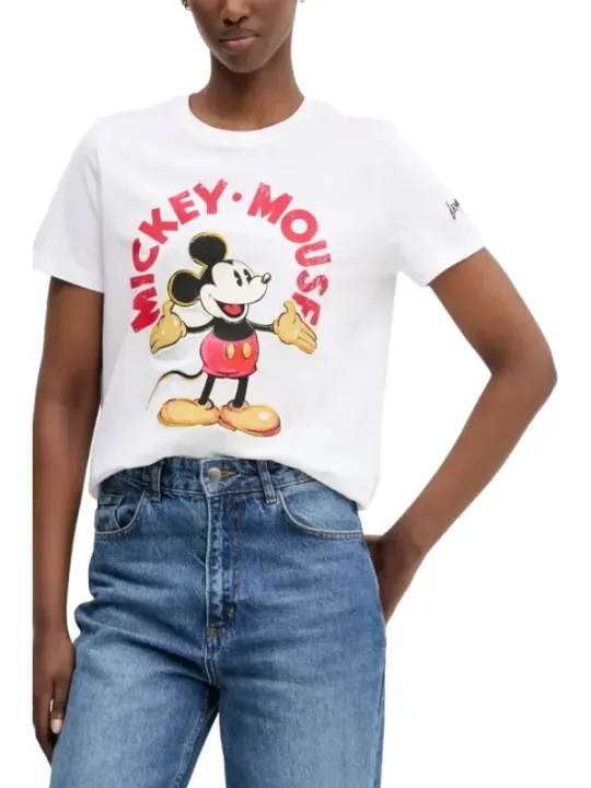 "Desigual T-Shirts im Sale | Desigual Mickey Mouse Baumwollshirt für Frühling/Sommer online kaufen"|Planet-Deluxe