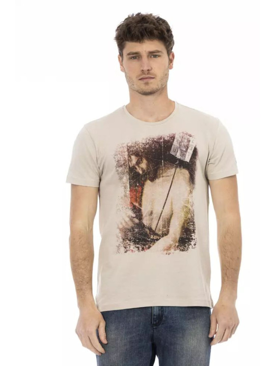 T-Shirts Beige Cotton Blend Tee for Men 60,00 € 8056641269797 | Planet-Deluxe