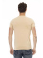 T-Shirts Beige Short Sleeve Tee with Sleek Print 60,00 € 8055358417613 | Planet-Deluxe