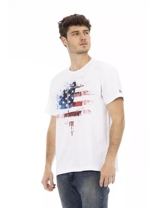 T-Shirts Elegant White Tee with Graphic Charm 60,00 € 8056641270960 | Planet-Deluxe