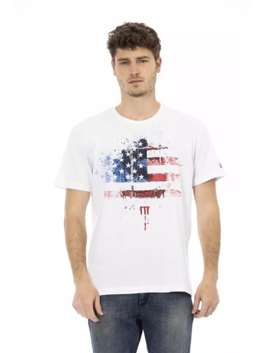 T-Shirts Elegant White Tee with Graphic Charm 60,00 € 8056641270960 | Planet-Deluxe