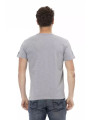 T-Shirts Chic Gray Short Sleeve T-Shirt with Unique Print 60,00 € 8056641272148 | Planet-Deluxe