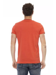 T-Shirts Sleek Orange Short Sleeve Round Neck Tee 60,00 € 8055358419471 | Planet-Deluxe