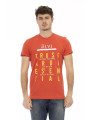 T-Shirts Sleek Orange Short Sleeve Round Neck Tee 60,00 € 8055358419471 | Planet-Deluxe