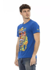 T-Shirts Elegant Blue Tee with Front Print 60,00 € 8056641268912 | Planet-Deluxe
