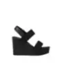 "Calvin Klein Jeans Keilpumps im Sale | Calvin Klein Jeans Keilsandaletten Schwarz online kaufen"|Planet-Deluxe