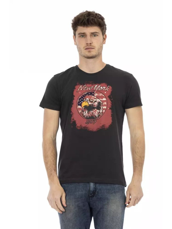 T-Shirts Sleek Round Neck Tee With Chic Front Print 60,00 € 8056641270564 | Planet-Deluxe