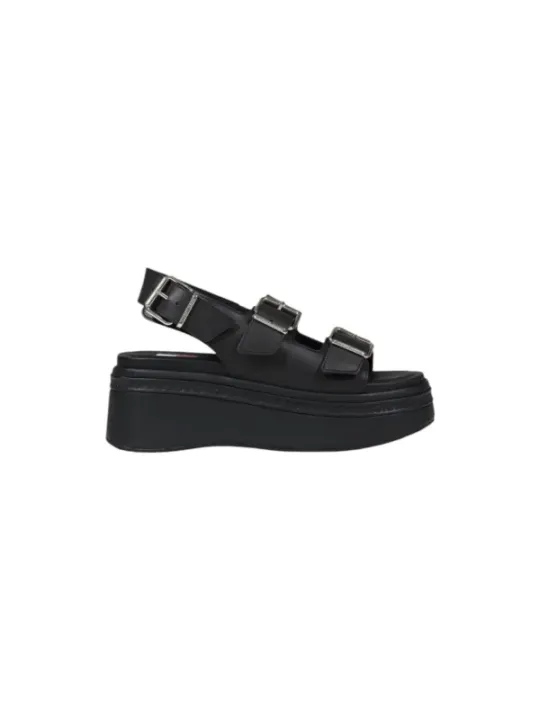 "Tommy Hilfiger Jeans Keilsandaletten im Sale | Tommy Hilfiger Jeans - Tommy Hilfiger Jeans Zeppe Donna online kaufen"|Planet-Deluxe