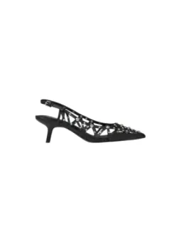 Elegante Ash Plateau-Pumps aus Leder - Schwarz, 2,5" Absatz