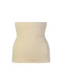 Beiges, nahtloses Rippen-Röhrenkleid Bodyboo BB1050_Nude Braun