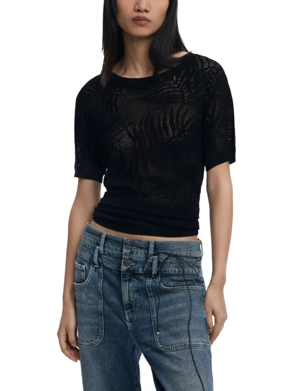 "Desigual T-Shirts im Sale | Desigual Elegance T-Shirt Damen Schwarz Frühling/Sommer 25SWTK97 online kaufen"|Planet-Deluxe "Desigual T-Shirts im Sale | Desigual Elegance T-Shirt Damen Schwarz Frühling/Sommer 25SWTK97 online kaufen"|Planet-Deluxe