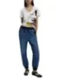 "Desigual Damen V-Neck Print T-Shirt - Frühling/Sommer"