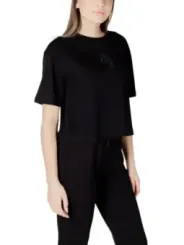 "Armani Exchange T-Shirts im Sale | Armani Exchange Chic T-Shirt Damen Schwarz online kaufen"|Planet-Deluxe