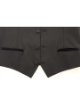 Vests Elegant Black Wool Silk Dress Vest 350,00 € 293240338350 | Planet-Deluxe