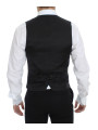 Vests Elegant Striped Wool Dress Vest 320,00 € 8034166583337 | Planet-Deluxe
