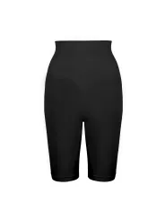 Schwarze High-Waist Shaping Shorts