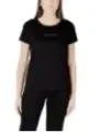 Armani Exchange Damen T-Shirt Schwarz aus Baumwolle