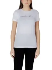 "Armani Exchange T-Shirts im Sale | Armani Exchange Damen Sommer TShirt Weiß online kaufen"|Planet-Deluxe