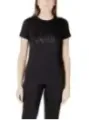 "Armani Exchange T-Shirts im Sale | Armani Exchange Damen T-Shirt Schwarz Baumwolle online kaufen"|Planet-Deluxe