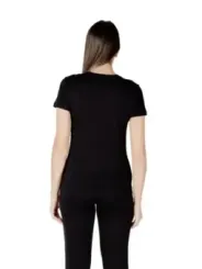 "Armani Exchange T-Shirts im Sale | Armani Exchange Damen T-Shirt Schwarz Baumwolle online kaufen"|Planet-Deluxe