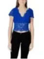 "Morgan De Toi Tops im Sale | Morgan De Toi Lace V-Neck Top - Frühlingsromantik in Blau online kaufen"|Planet-Deluxe