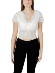 "Morgan De Toi Tops im Sale | Morgan De Toi V-Ausschnitt Spitzen-Top für Damen online kaufen"|Planet-Deluxe